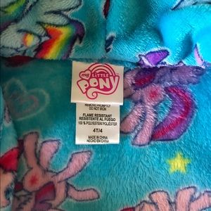 My Little Pony Fleece Robe. Size 4T