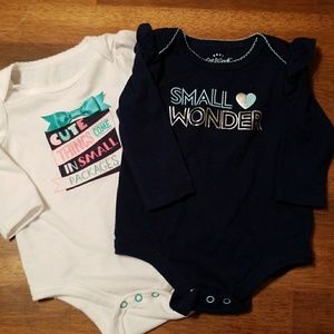 2 Cat & Jack bodysuits