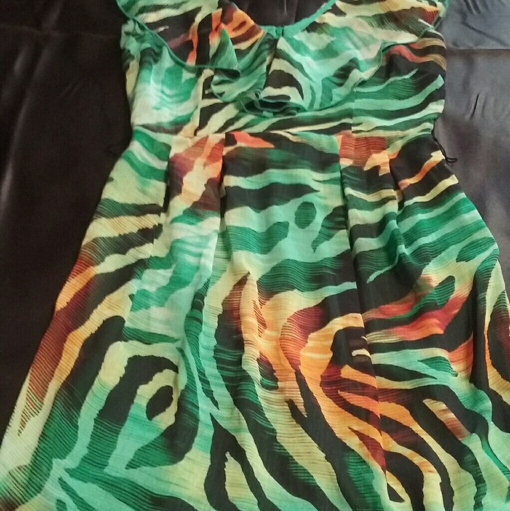Sleeveless Ruffle Dres - Picture 2 of 6