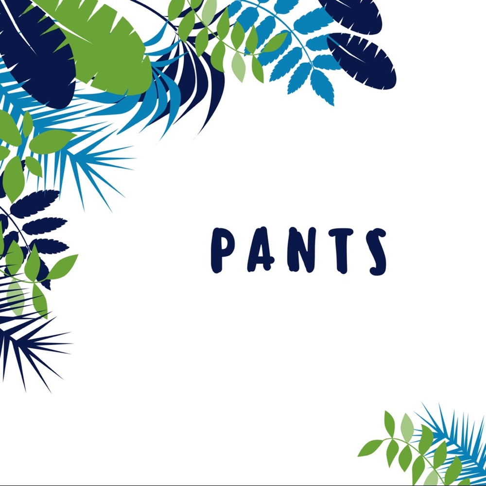 A variety of pants.