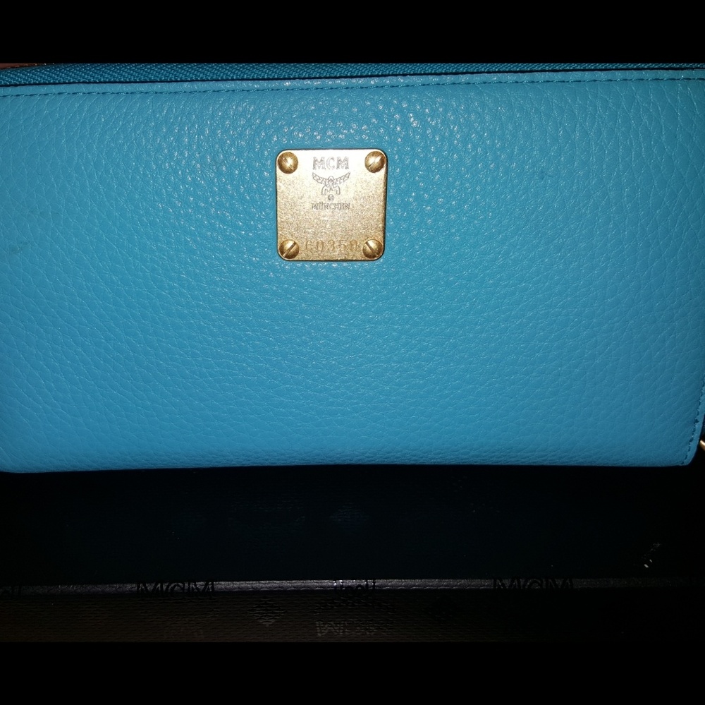 Authentic Zip around MCM Wallet