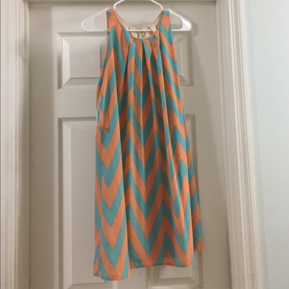Chevron boutique shift dress