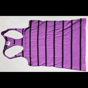 PINK striped racerback tank