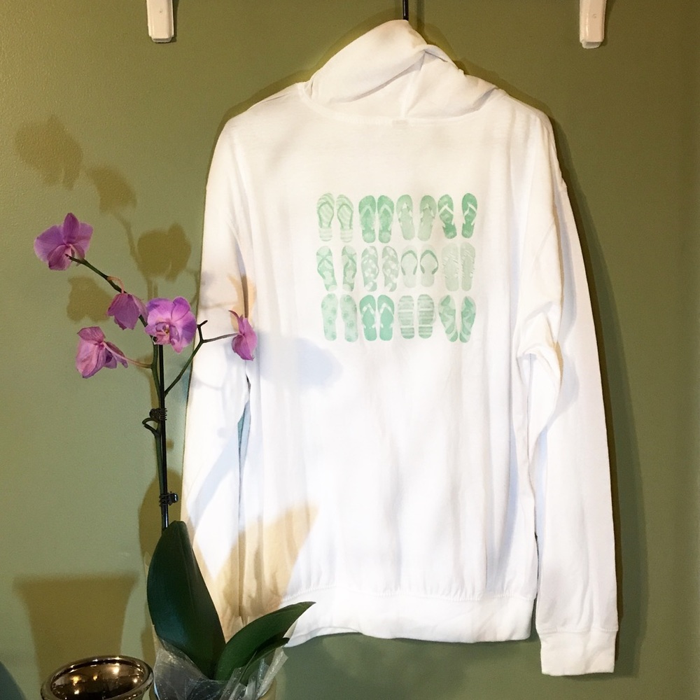 Beach Hoodie - Flip-Flop Graphic