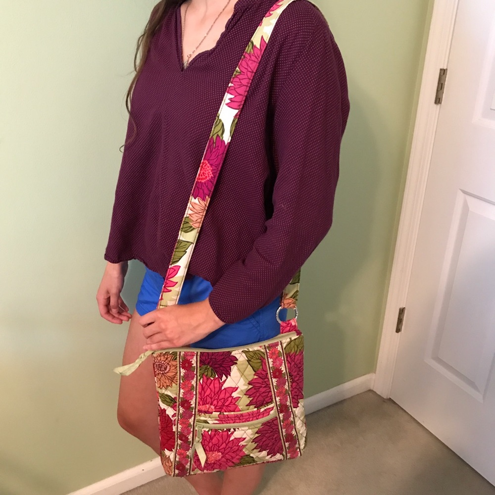 Vera Bradley Hipster Crossbody Bag in Hello Dahlia