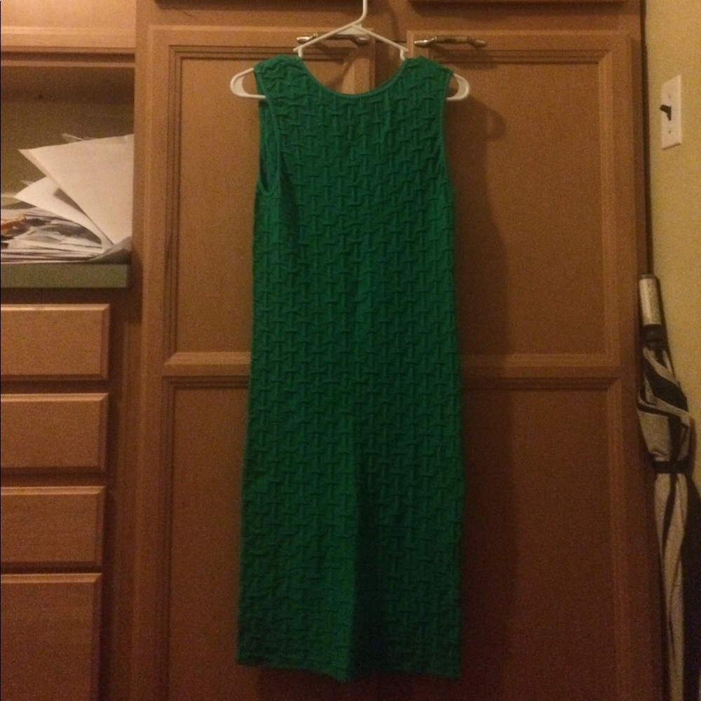 Slinky green dress