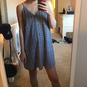 Blue and white printed dress from nordstrom!!
