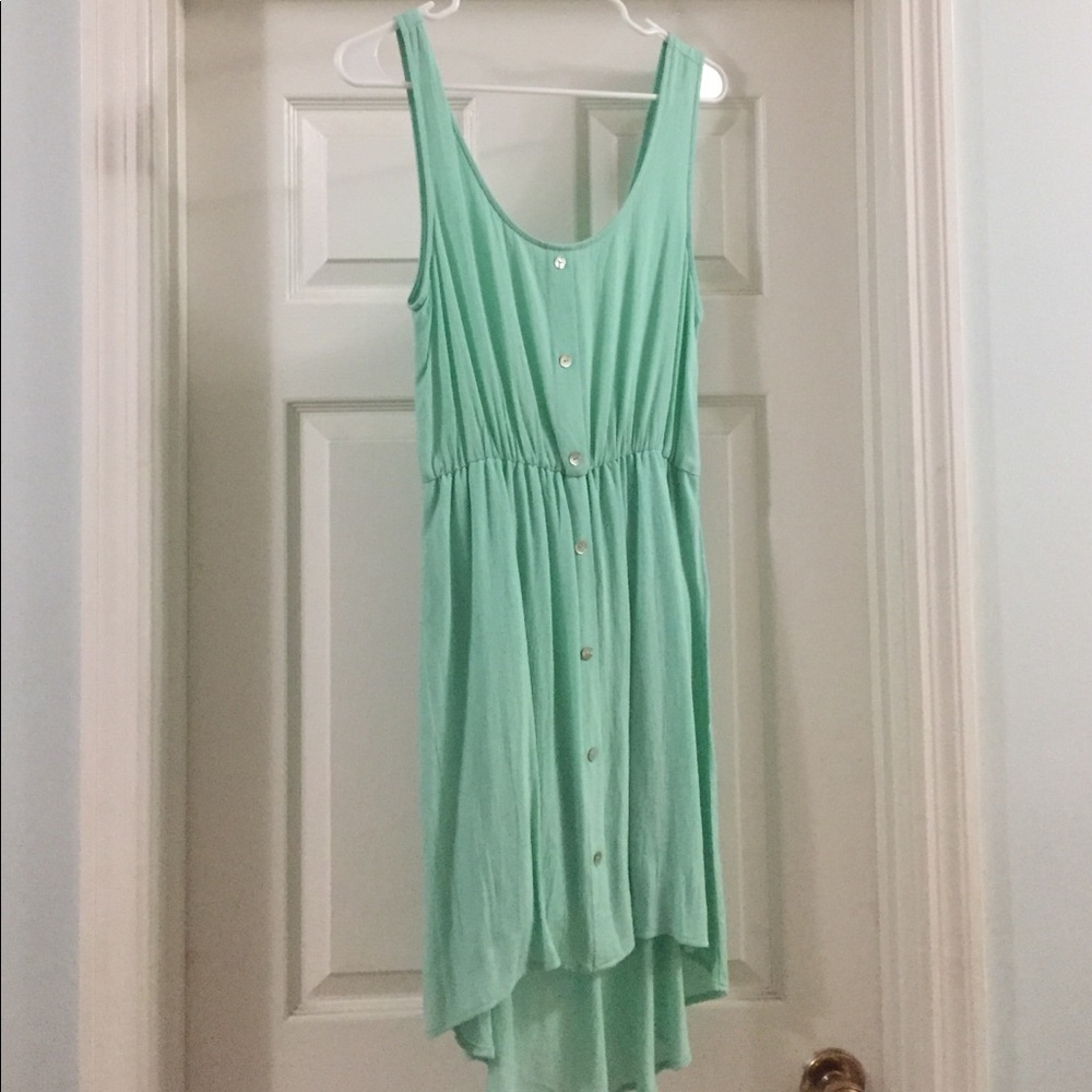 Mint high-low dress