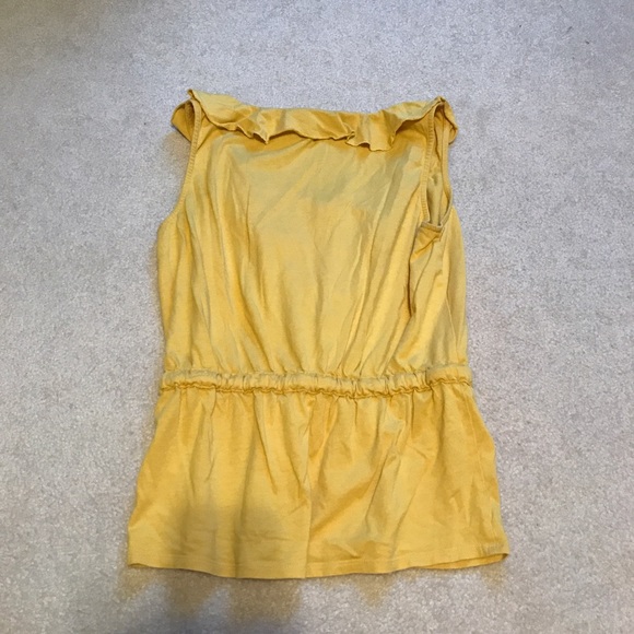 Fossil Blouse Top in Mustard Yellow Size S - Picture 3 of 4