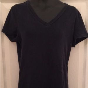 Ladies V-Neck Medium Nautica Top Navy