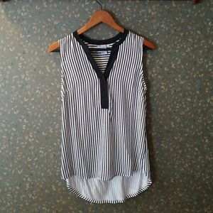 H&M striped sleeveless blouse