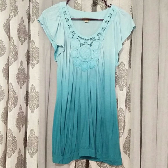 Flowy summer top sz L - Picture 2 of 4