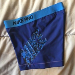 Nike Pro DriFit Shorts! Blue