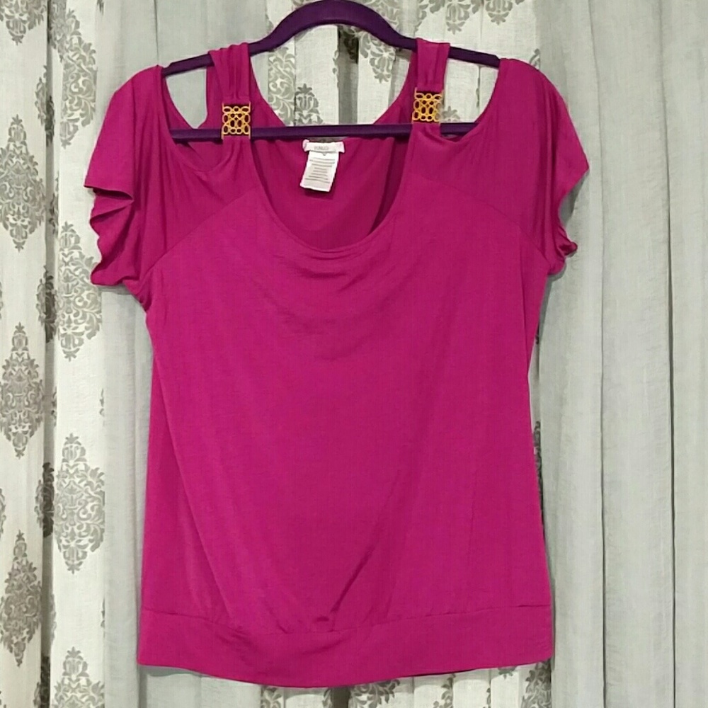Fun pink top sz L