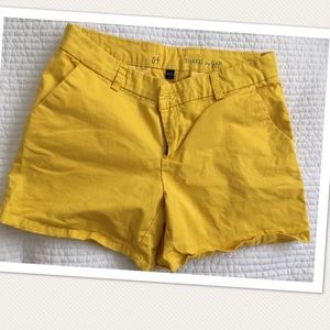 Gap Yellow Khaki Shorts