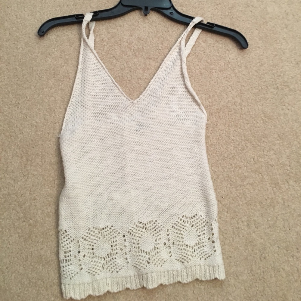 Crotchet Brandy Melville crop top