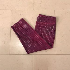 Reebok patterned crop leggings