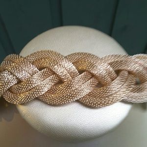 Yellow Fancy Braided Mesh Bracelet BN