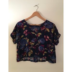 SOLD: Cool-Toned Multicolored Crop Top