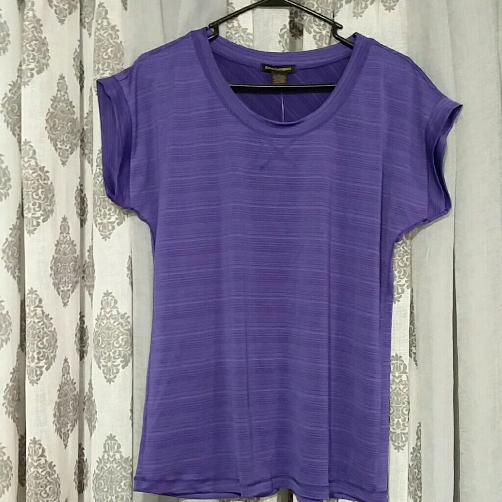 Stretchy purple top sz L