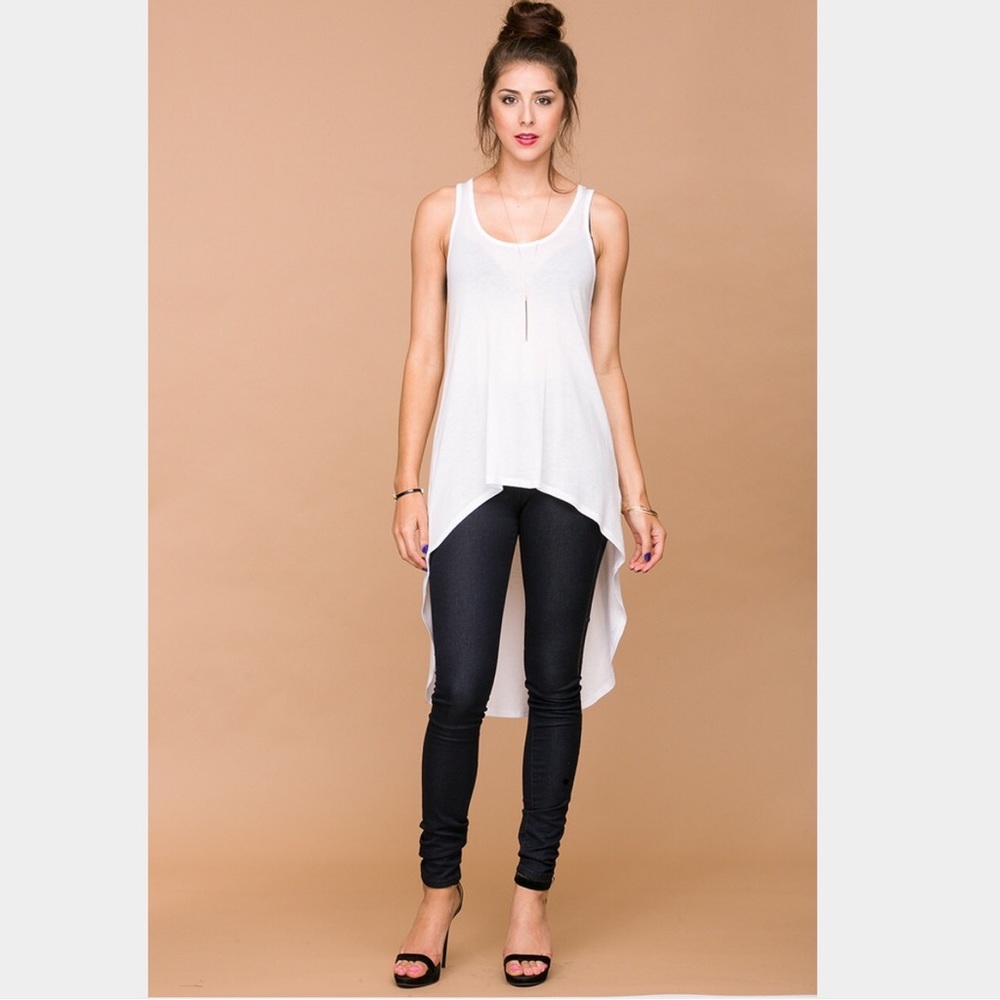 Sleeveless Hi Lo Tunic