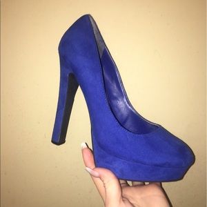 Blue High Heel Pumps
