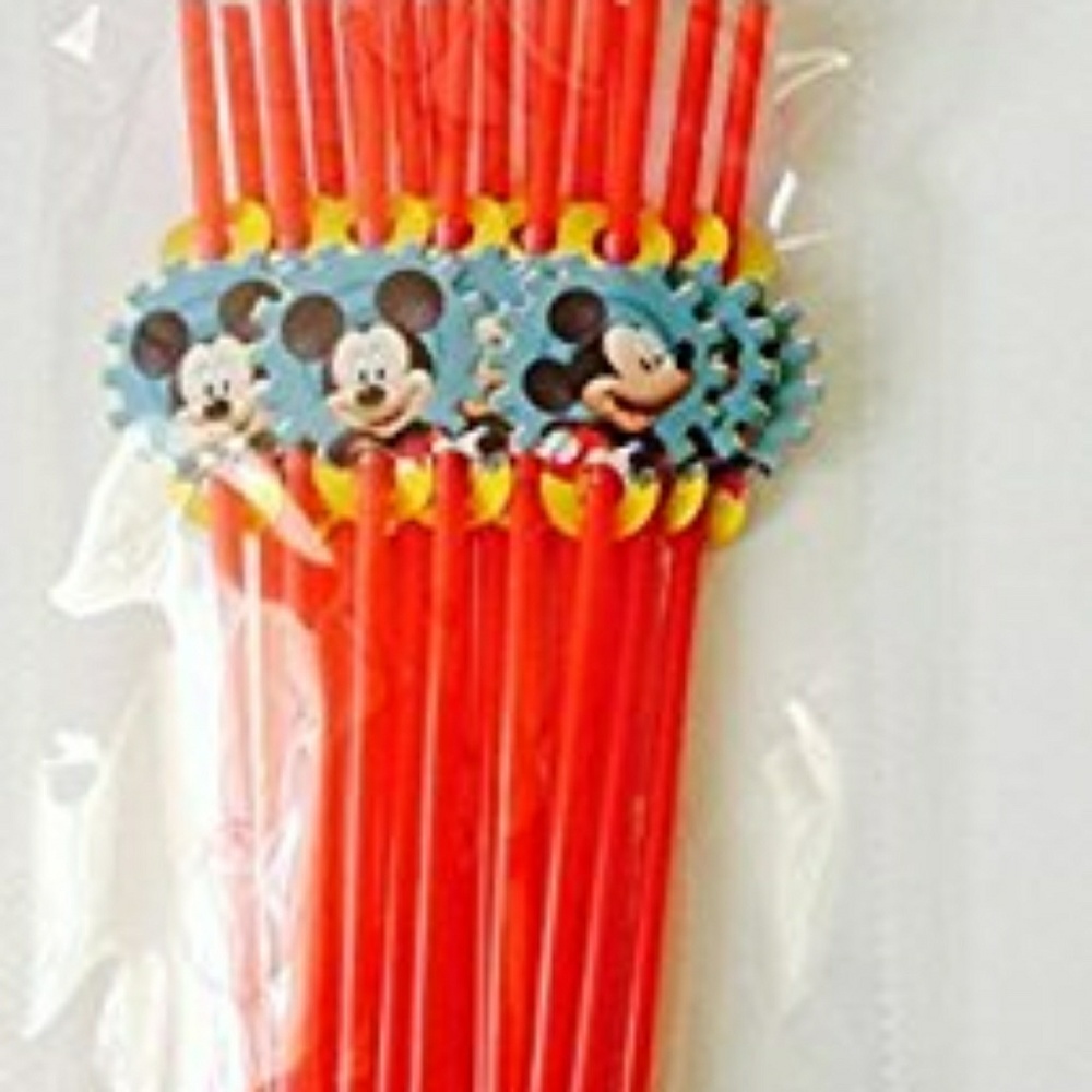 Mickey Mouse Straws 18 Pack