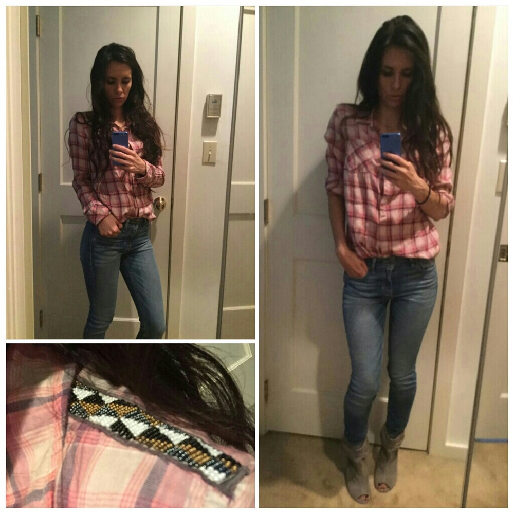 Closing SALE ♦Maison Scotch Plaid Button Down