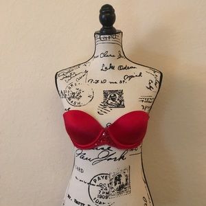sparkley push-up strapless bra