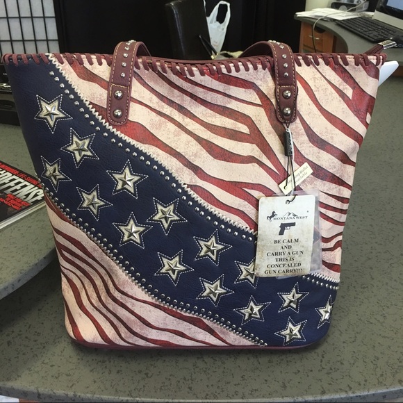 Montana West Handbags - CCW Patriotic American Flag 🇺🇸 Tote Bag!!