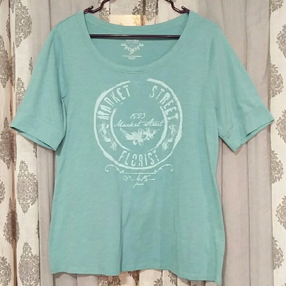 3/4 sleeve casual top sz L