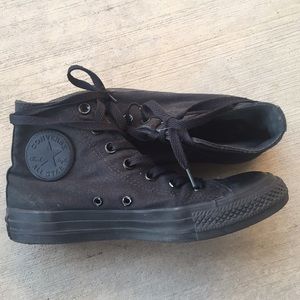 All Black Converse