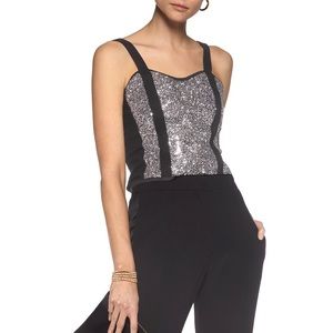 MAJE - glitter bustier