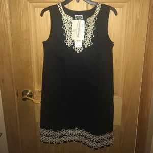 Mudpie Small Black and Gold dress