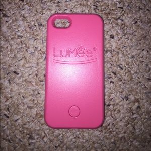 Pink Lumee iPhone 5s case