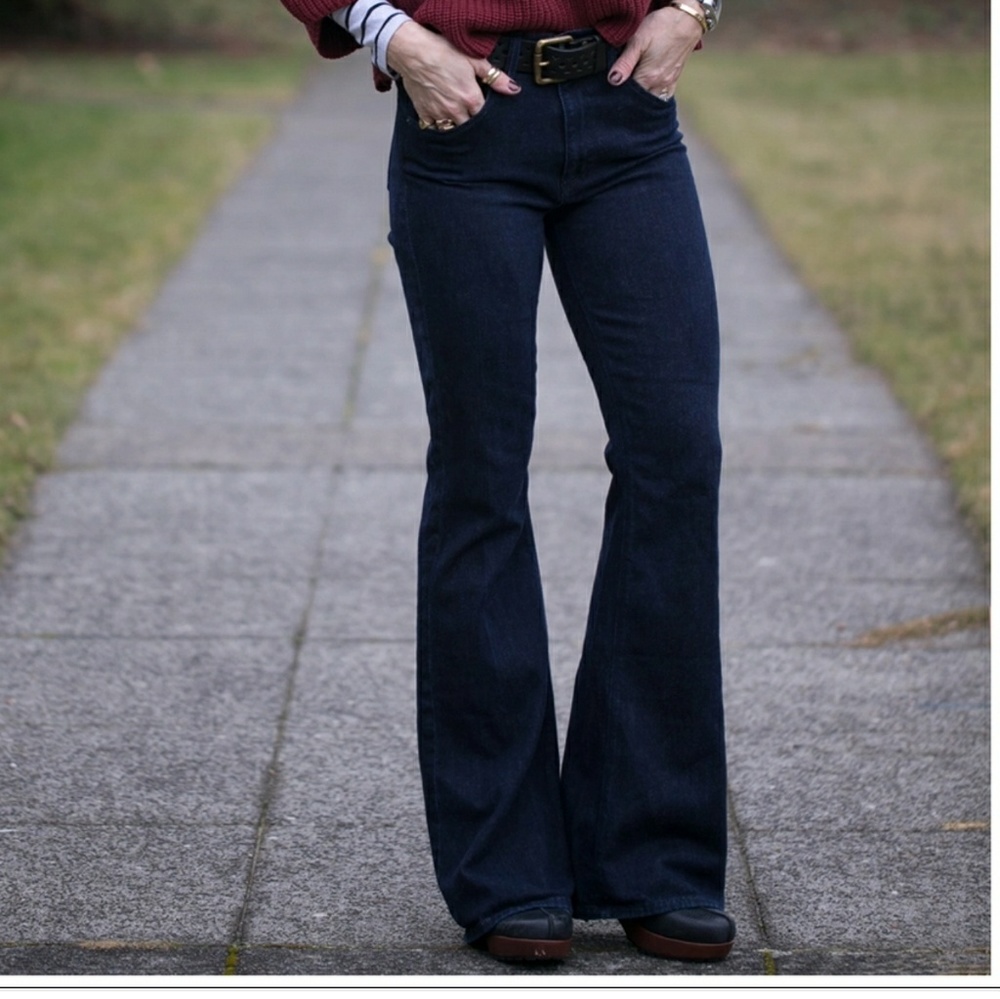 Free People 5 pocket high rise flare