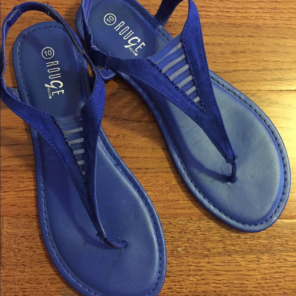 Blue thong sandles