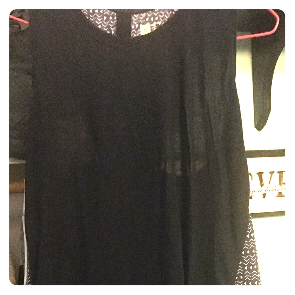 Black open back knot tank