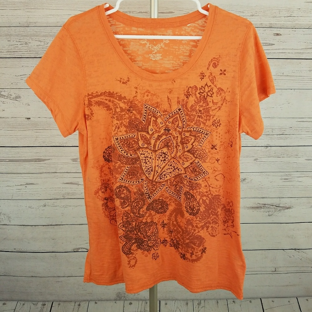 Women's Sonoma Floral Design T-shirt Size Large