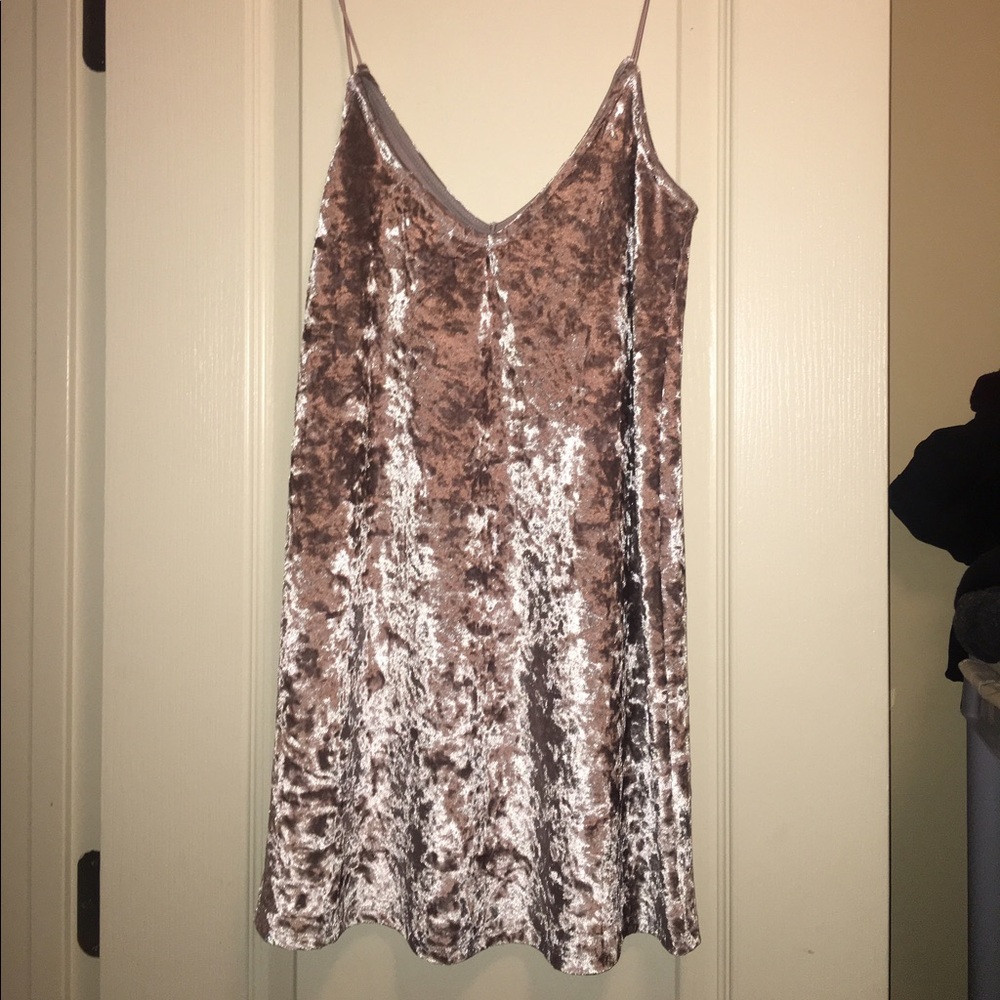 Velvet mini dress