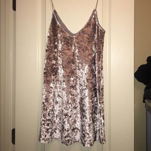 Velvet mini dress