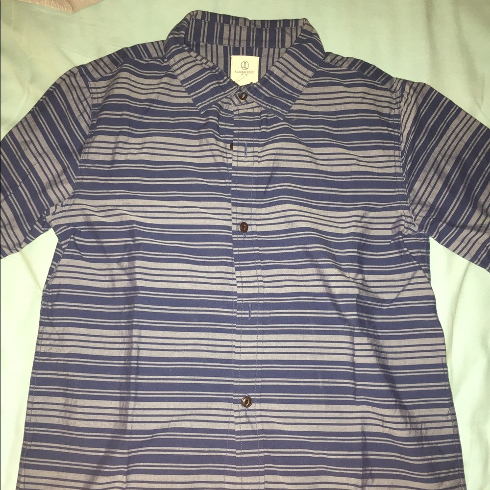 A Lands End (kids) Button up short sleeve shirt