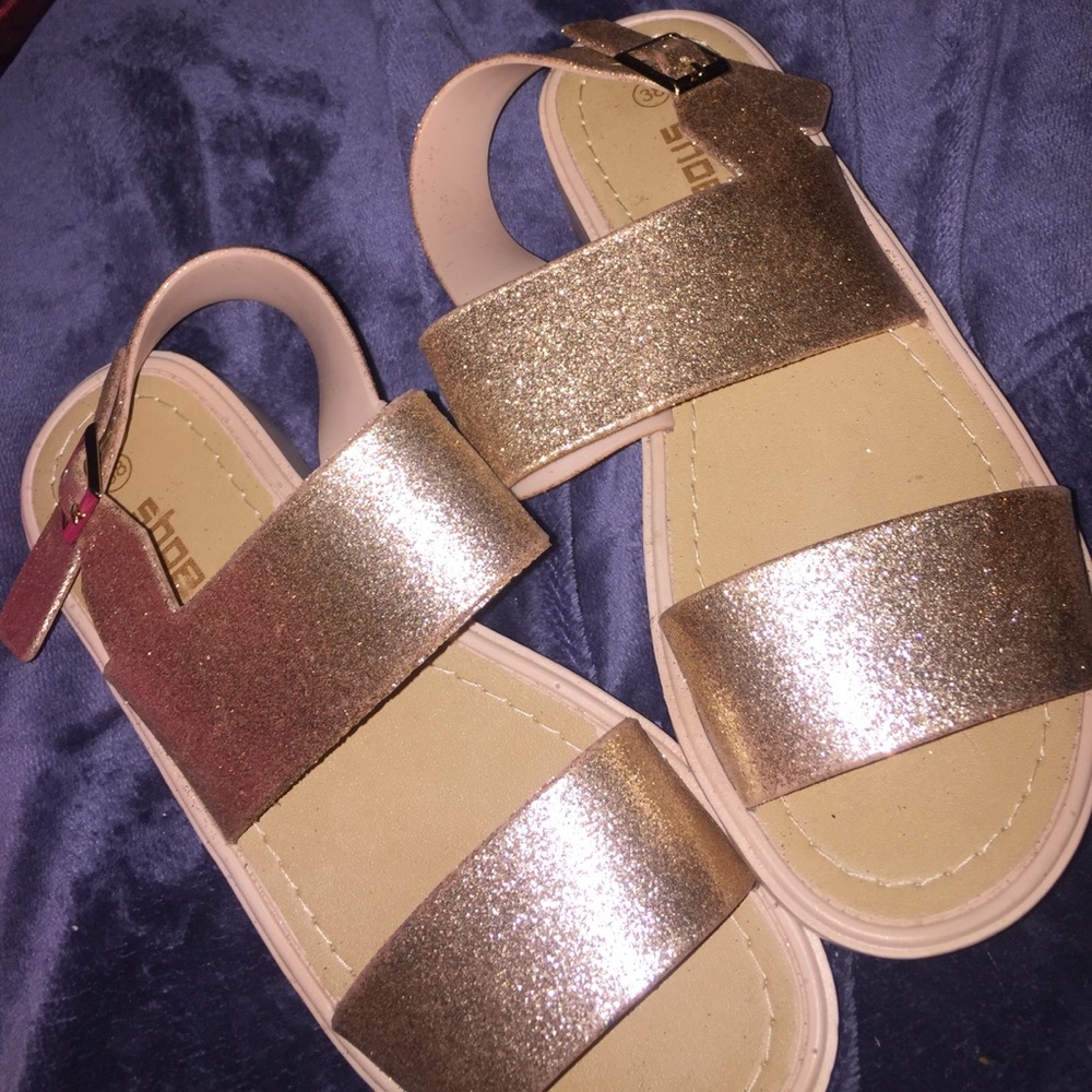 Glittery sandals