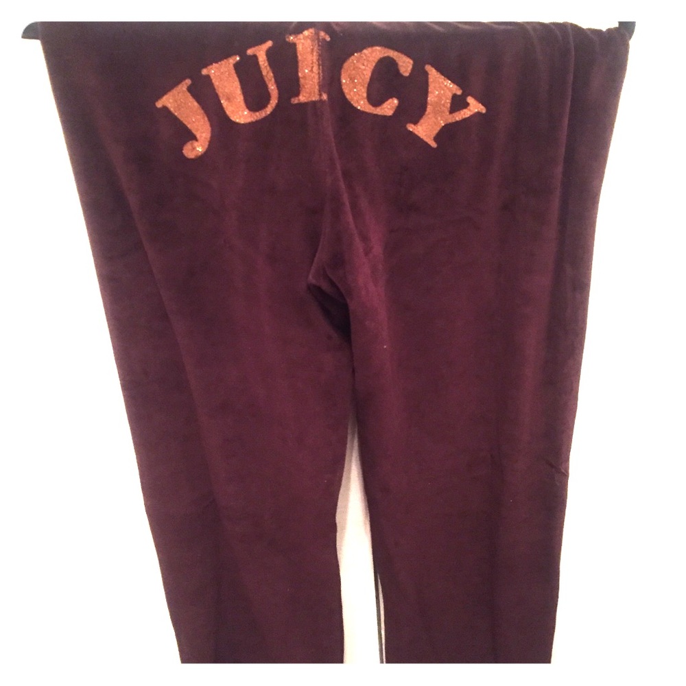 Juicy Couture pants from jumpsuit in eggplant