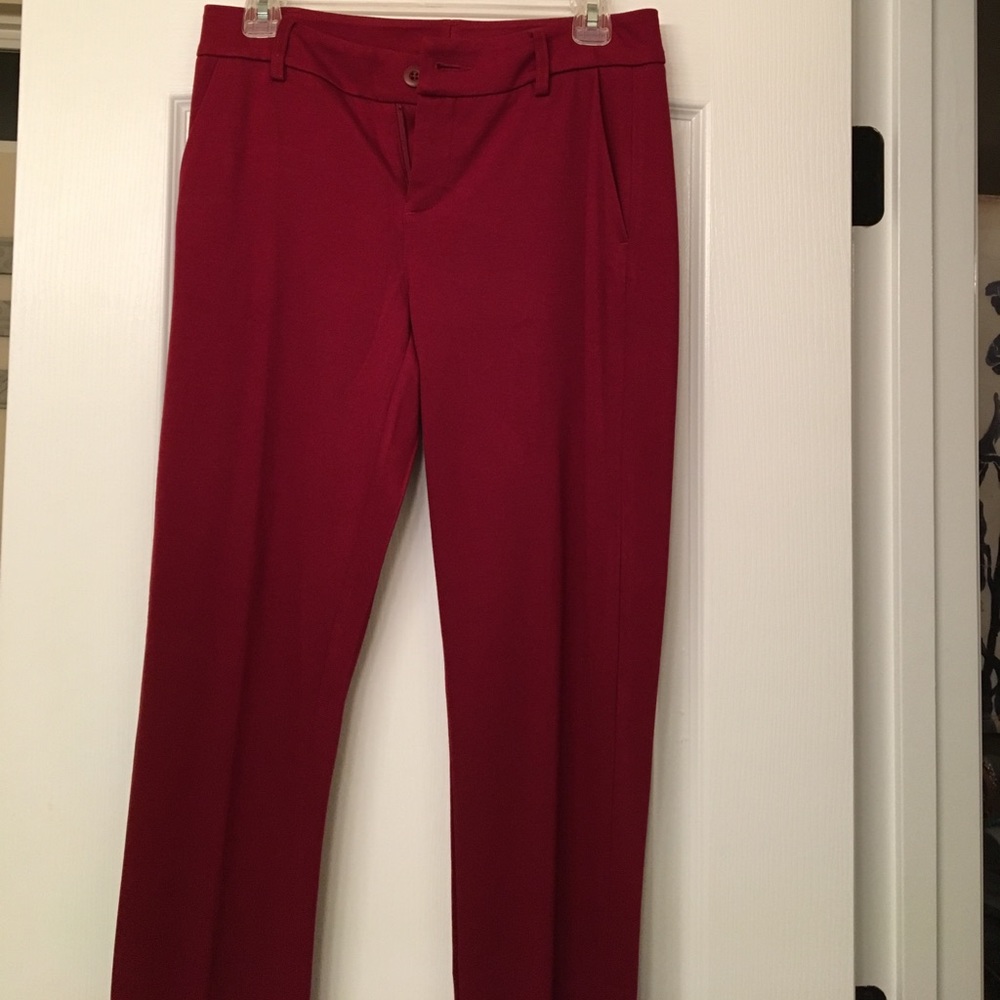 Cabi red skinny pants.