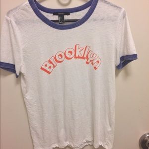 White "Brooklyn" t-shirt