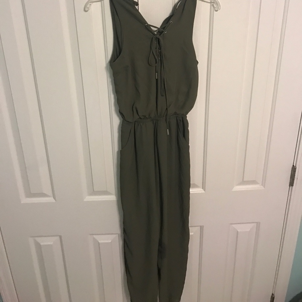 Olive green jumpsuit