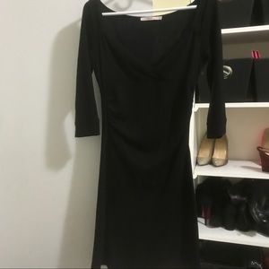 VALENTINO RED - long sleeve black dress