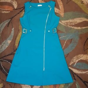 Cerulean Blue Calvin Klein Dress - Size 10