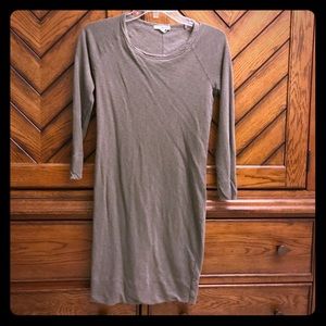 Olive green mini dress